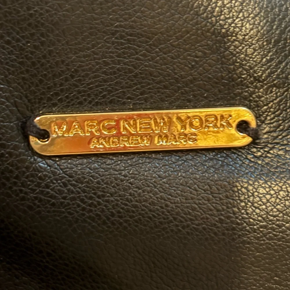 Andrew Marc Black Faux Leather Pants - Picture 5 of 6